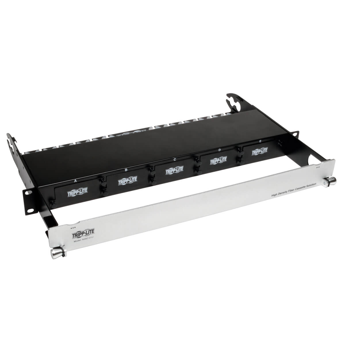 High Density Fiber Enclosure Panel, 1U, 5-Cassette Capacity