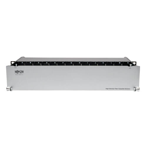 High Density Fiber Enclosure Panel, 2U, 14-Cassette Capacity