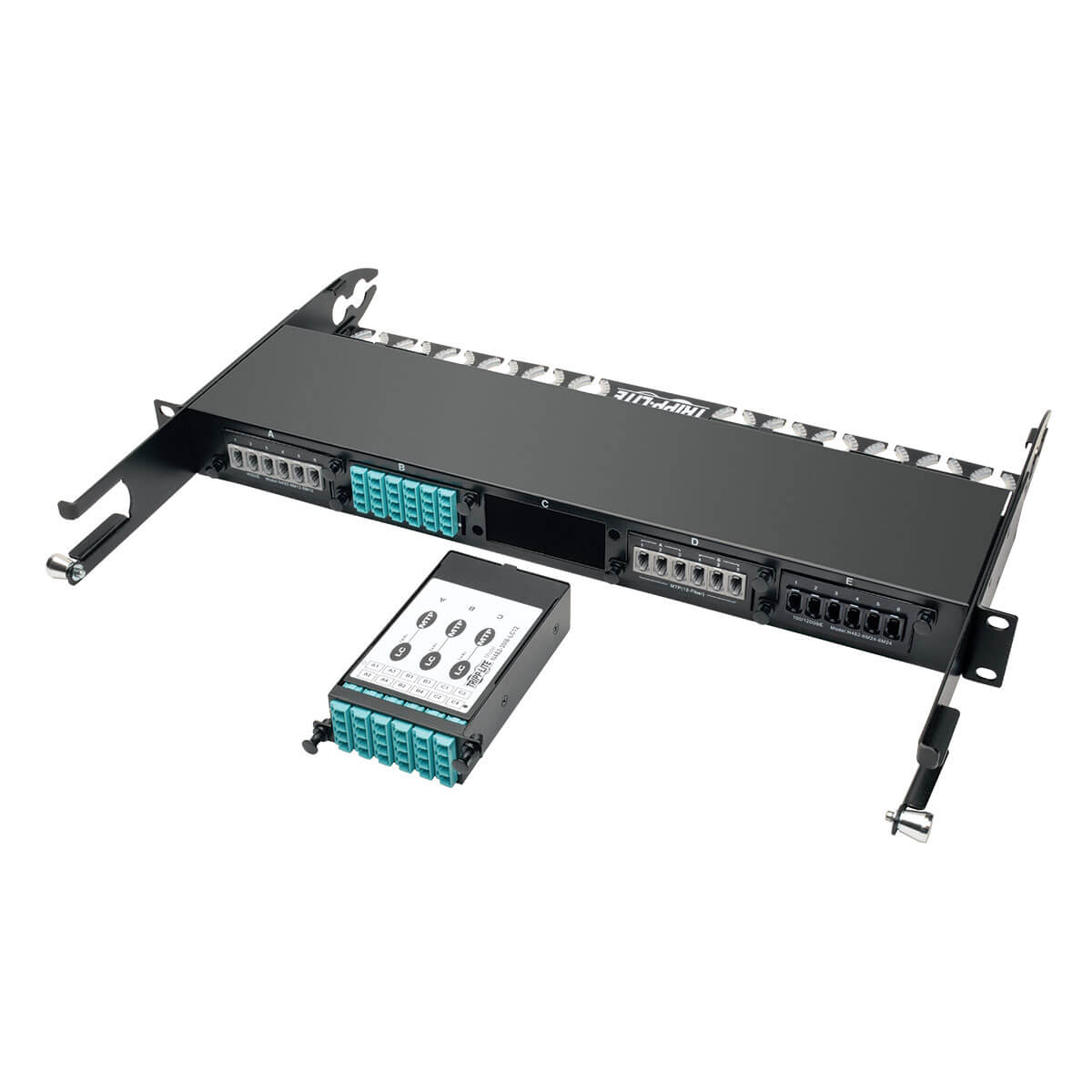 40/100Gb Breakout Cassette, 40Gb to 4 x 10Gb, 100Gb to 4 x 25Gb (x3) 8-Fiber OM4 MTP/MPO (Male with Pins) to (x12) LC Duplex, Type-B Polarity