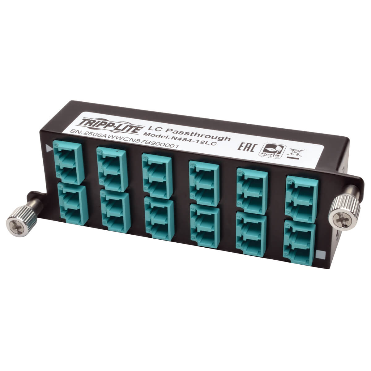 10GbE Pass-Through Cassette - (x12) LC Duplex