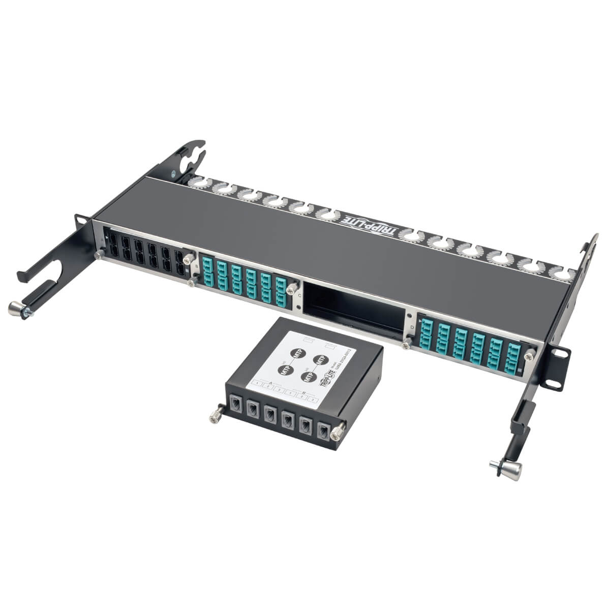 100Gb/120Gb to 40Gb Breakout Cassette, (x2) 24-Fiber MTP/MPO ( Male with Pins ) to (x6) 12-Fiber MTP/MPO Male with Pins )