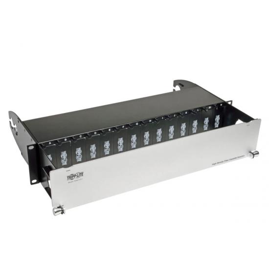 High Density Fiber Enclosure Panel, 2U, 14-Cassette Capacity